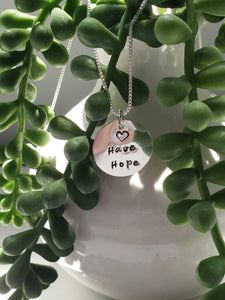 Have Hope Sterling Silver Necklace