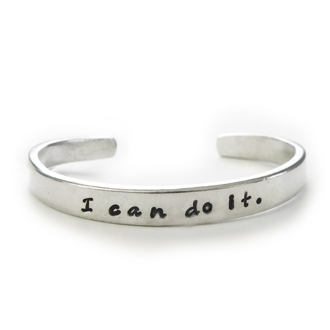 I can do it - Pewter Cuff