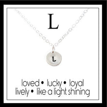 Load image into Gallery viewer, L - Alphabet Inspiring Necklace
