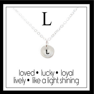 L - Alphabet Inspiring Necklace