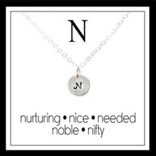 Load image into Gallery viewer, N - Alphabet Inspiring Necklace

