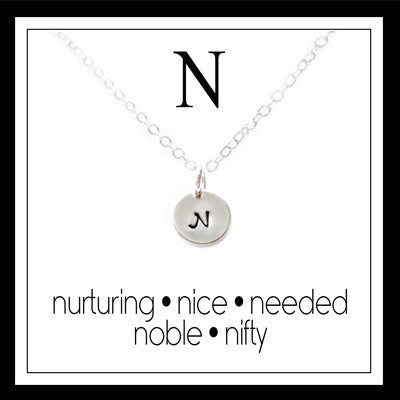 N - Alphabet Inspiring Necklace