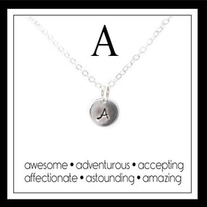 A - Alphabet Inspiring Necklace
