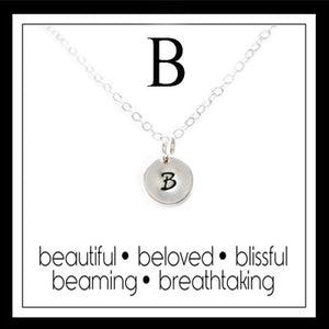 B - Alphabet Inspiring Necklace