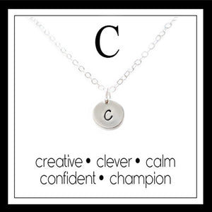 C - Alphabet Inspiring Necklace