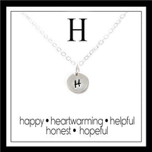 Load image into Gallery viewer, H - Alphabet Inspiring Necklace
