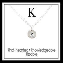 Load image into Gallery viewer, K - Alphabet Inspiring Necklace
