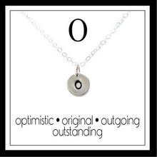 Load image into Gallery viewer, O - Alphabet Inspiring Necklace
