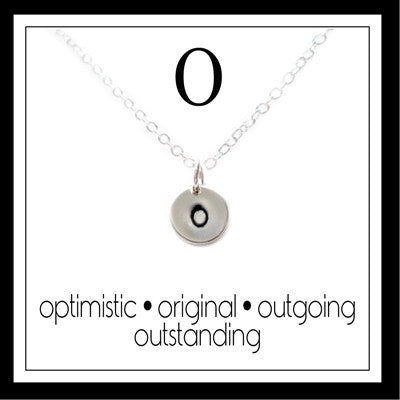 O - Alphabet Inspiring Necklace