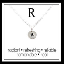 Load image into Gallery viewer, R - Alphabet Inspiring Necklace
