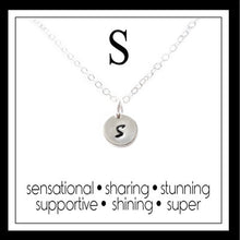 Load image into Gallery viewer, S - Alphabet Inspiring Necklace
