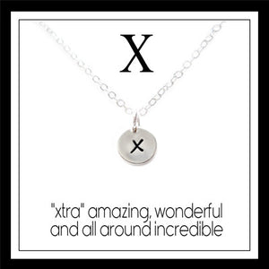 X - Alphabet Inspiring Necklace