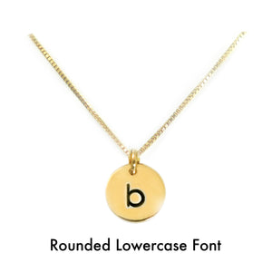 Silver or Gold Mini Monogram Necklace