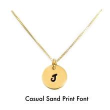 Load image into Gallery viewer, Silver or Gold Mini Monogram Necklace
