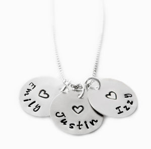 Sterling Silver Names Necklace