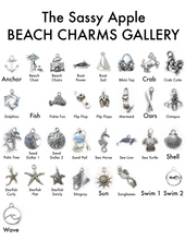 Load image into Gallery viewer, Silver or Gold Beach Badge Necklace - Regular
