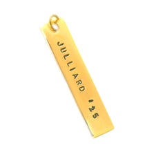Load image into Gallery viewer, Silver or Gold Shiny Rectangle Tag Necklace
