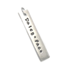 Load image into Gallery viewer, Silver or Gold Shiny Rectangle Tag Necklace
