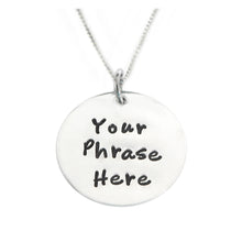 Load image into Gallery viewer, Silver or Gold Round Disc Necklace
