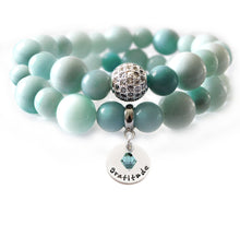 Load image into Gallery viewer, Amazonite Glossy Beaded Beauty Bracelet

